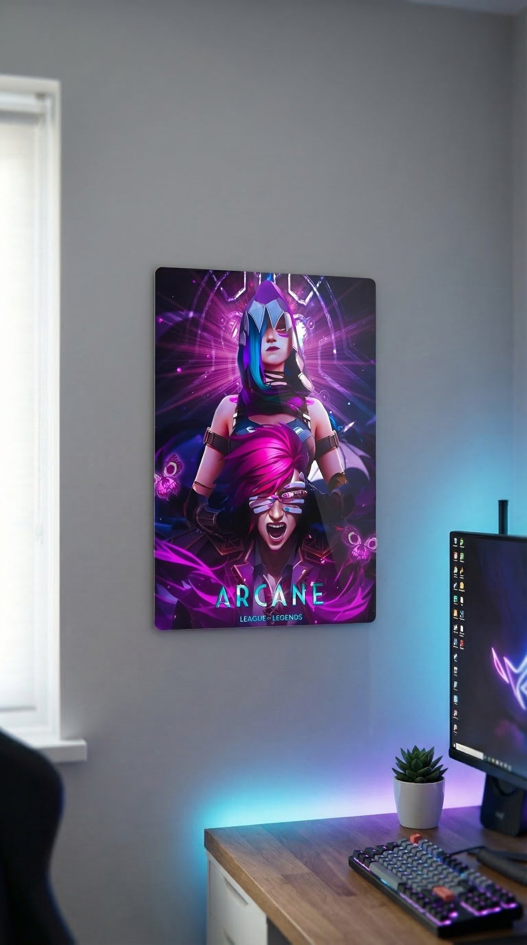 Cuadro metálico Arcane – Jinx Vi | XEN