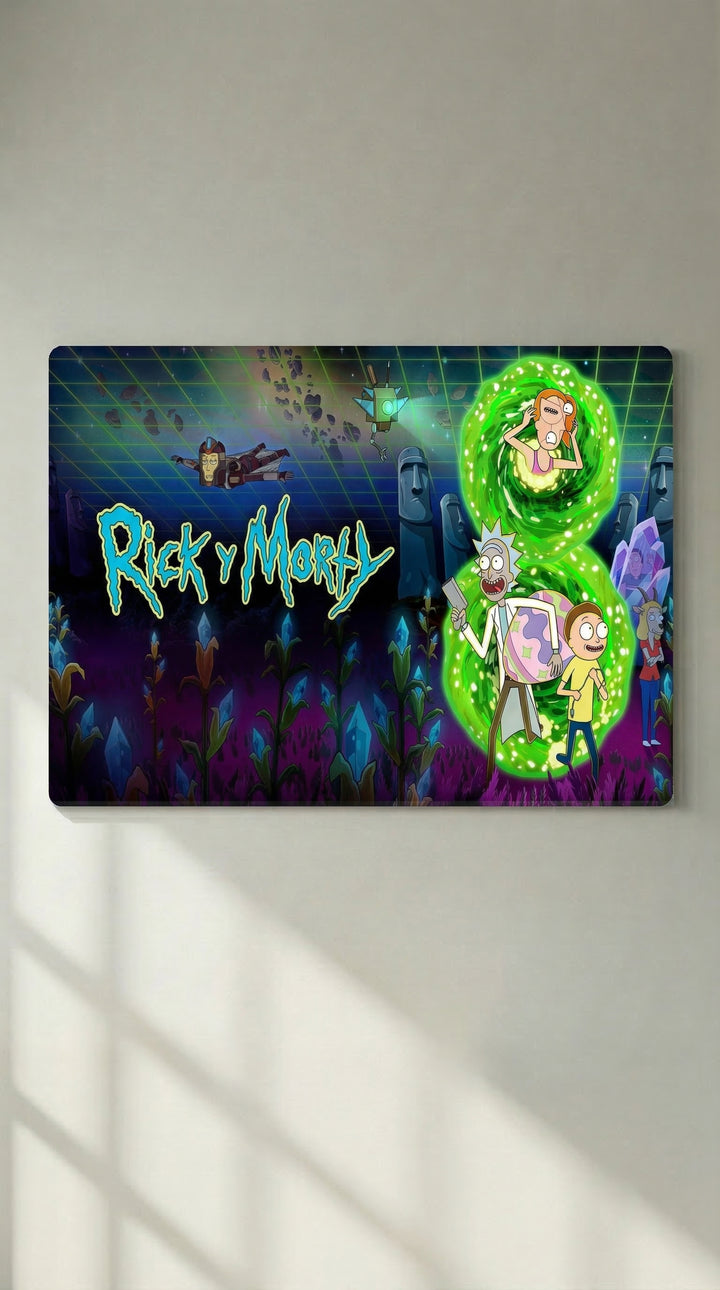 Cuadro metálico Rick y Morti | XEN
