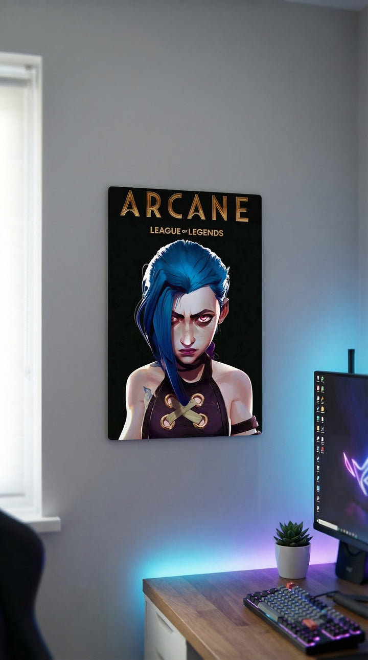 Cuadro metálico Arcane – Jinx | XEN