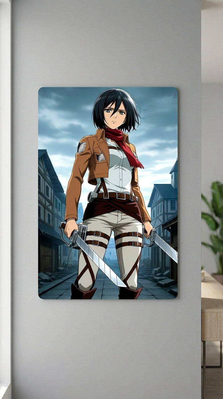 Cuadro metálico  Mikasa Ackerman - Attack on Titan | XEN