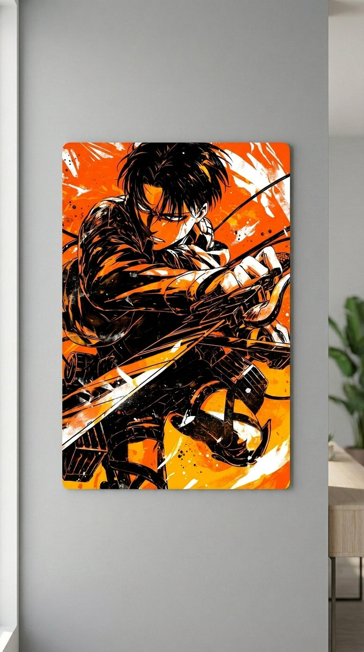 Cuadro metálico Levi Ackerman - Attack on Titan | XEN