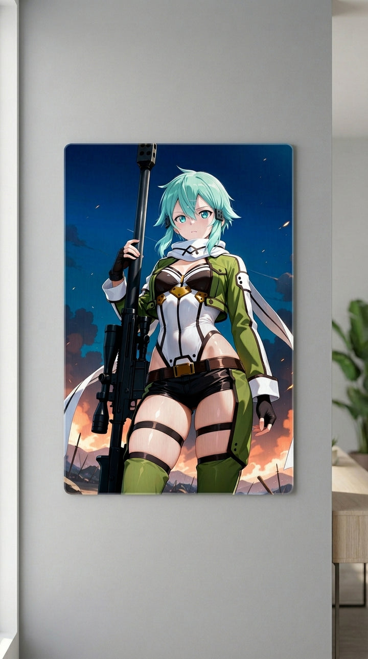 Cuadro metálico Sinon - Sword Art Online | XEN