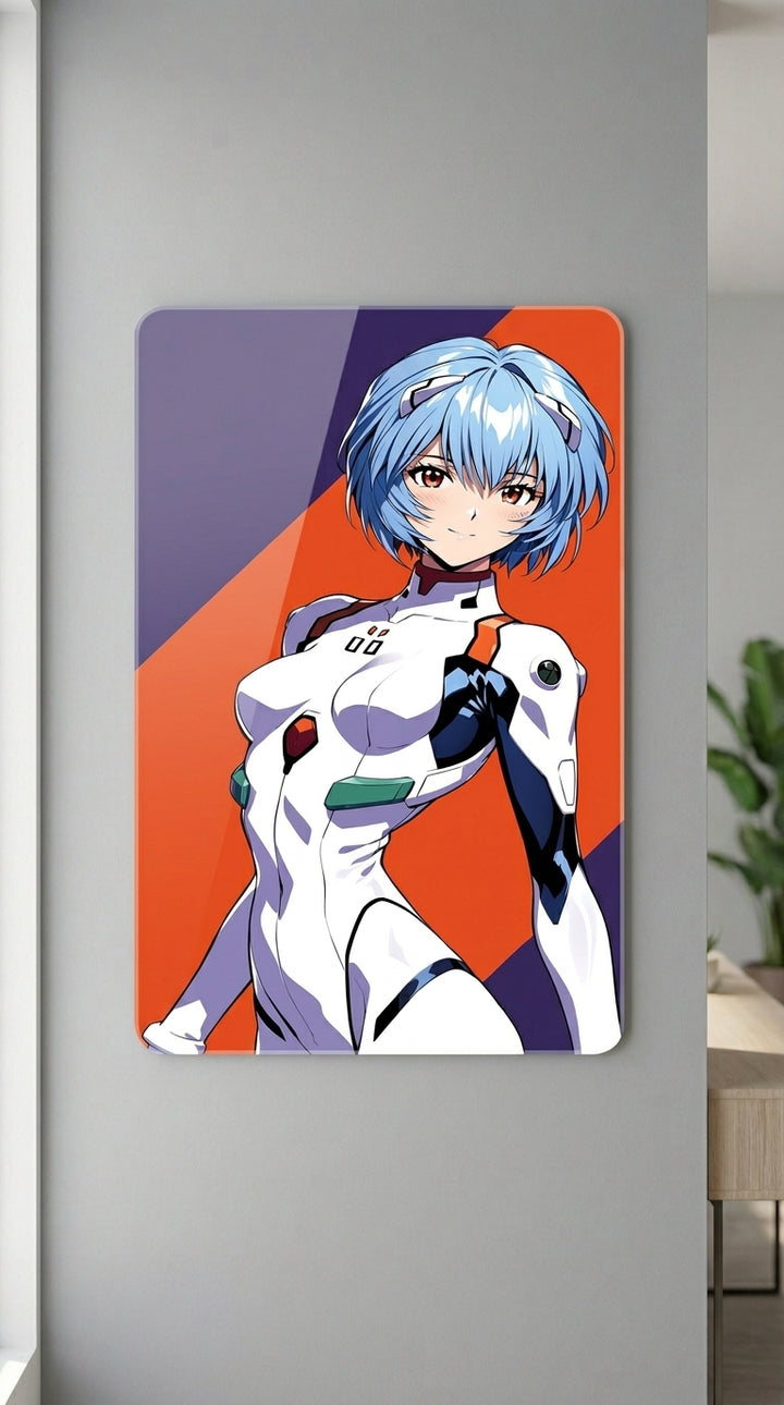 Cuadro metálico Rei Ayanami - Evangelion | XEN