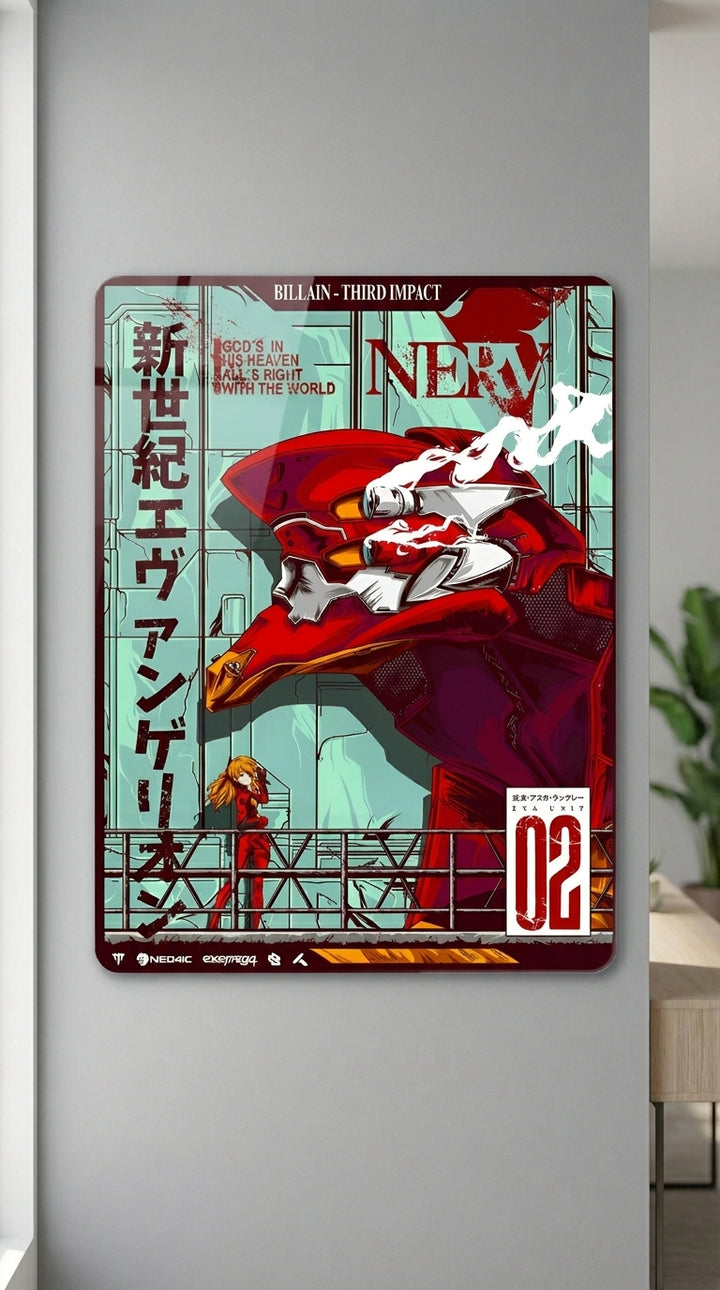 Cuadro metálico Eva 02 - Evangelion | XEN