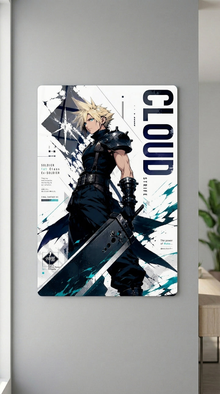 Cuadro metálico  Cloud Strife - Final Fantasy | XEN