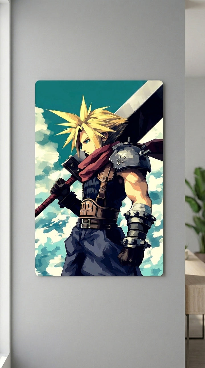 Cuadro metálico  Cloud Strife - Final Fantasy | XEN