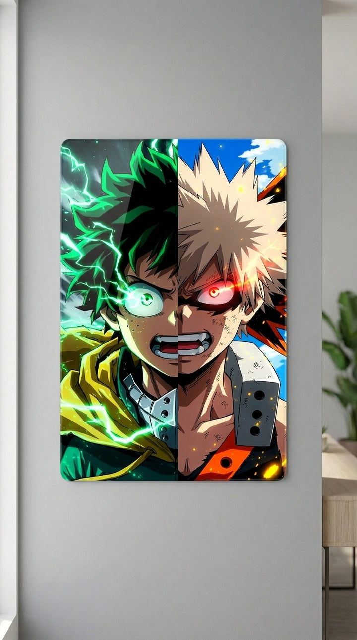 Cuadro metálico Midoriya y Bakugo | XEN