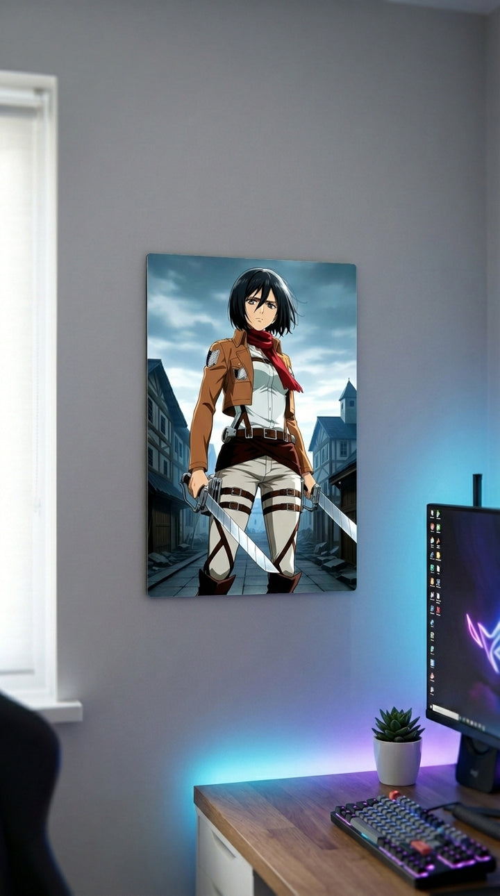 Cuadro metálico  Mikasa Ackerman - Attack on Titan | XEN