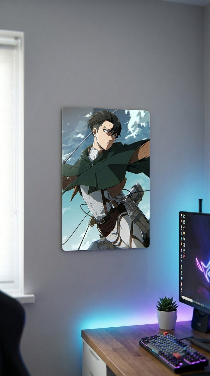 Cuadro metálico Levi Ackerman - Attack on Titan | XEN