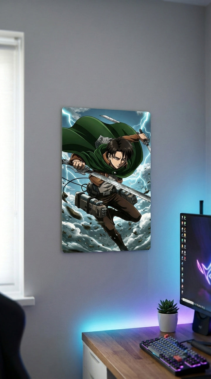 Cuadro metálico Levi Ackerman - Attack on Titan | XEN