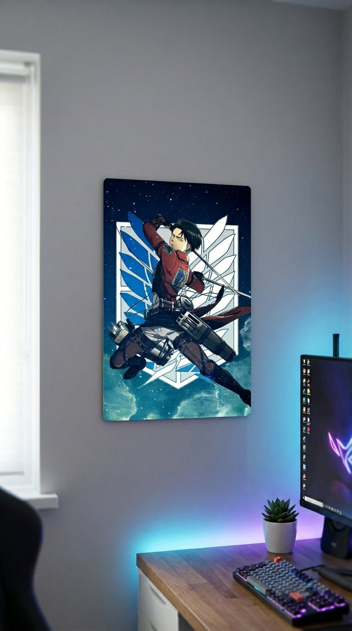 Cuadro metálico Levi Ackerman - Attack on Titan | XEN
