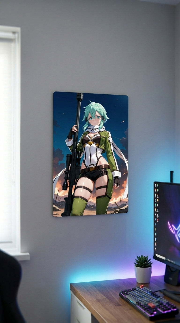 Cuadro metálico Sinon - Sword Art Online | XEN