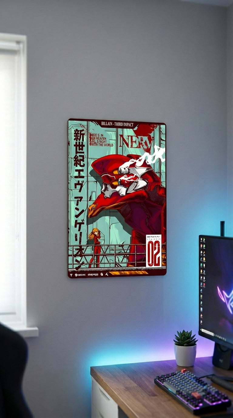 Cuadro metálico Eva 02 - Evangelion | XEN