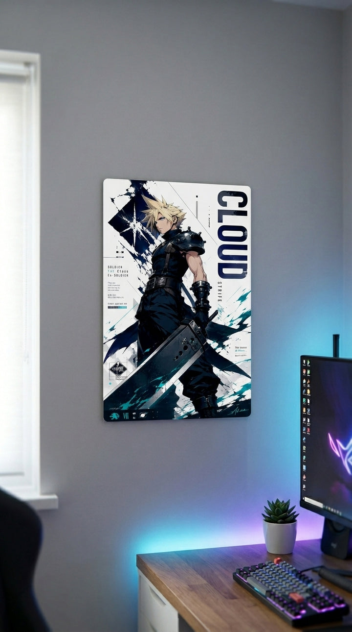 Cuadro metálico  Cloud Strife - Final Fantasy | XEN