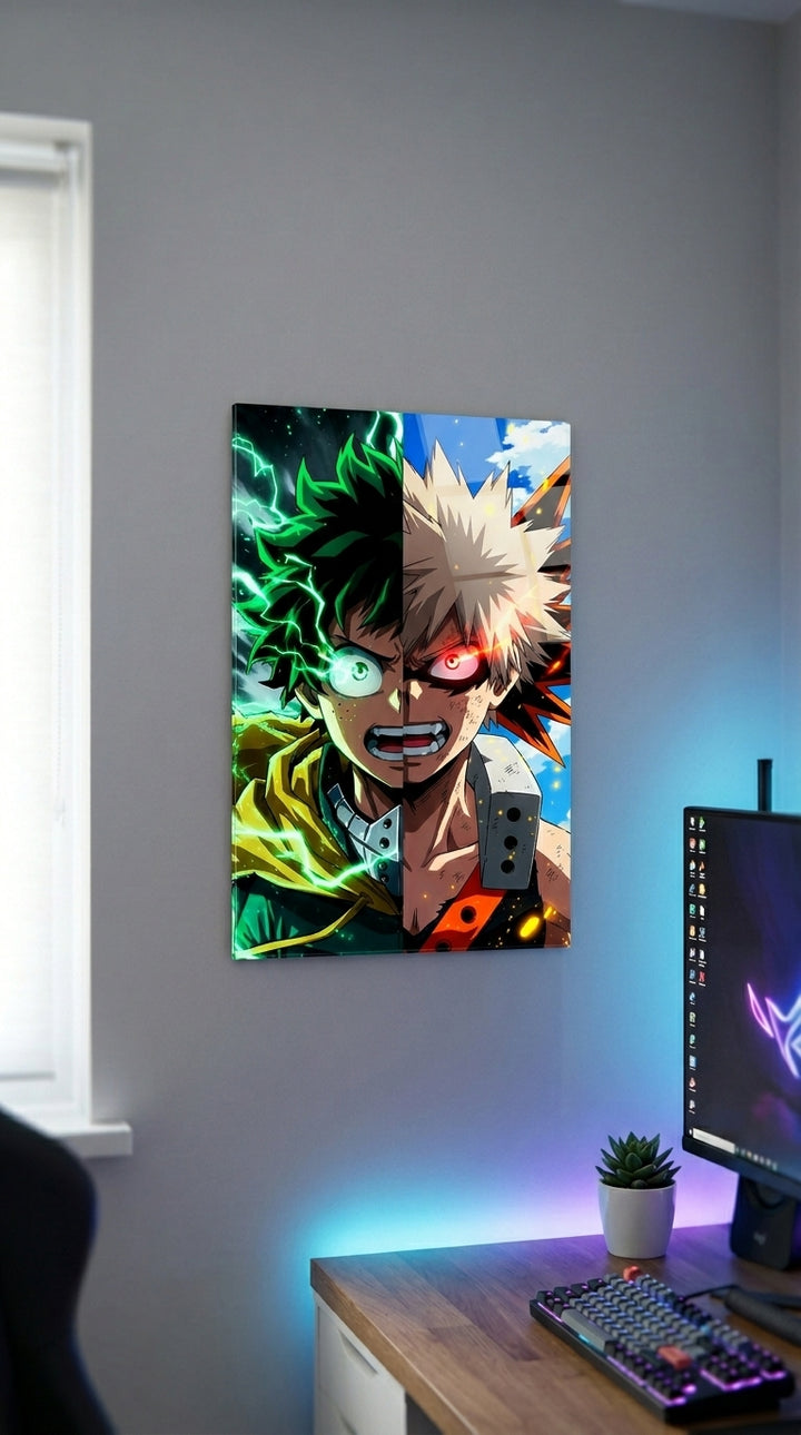 Cuadro metálico Midoriya y Bakugo | XEN