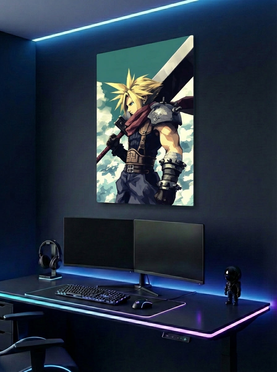 Cuadro metálico  Cloud Strife - Final Fantasy | XEN