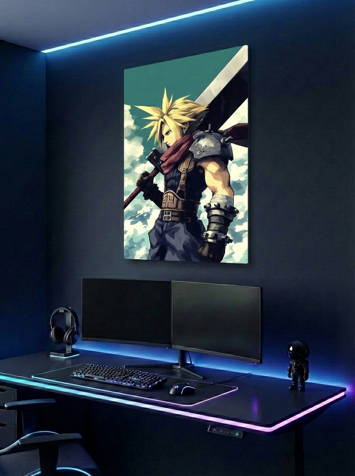 Cuadro metálico  Cloud Strife - Final Fantasy | XEN