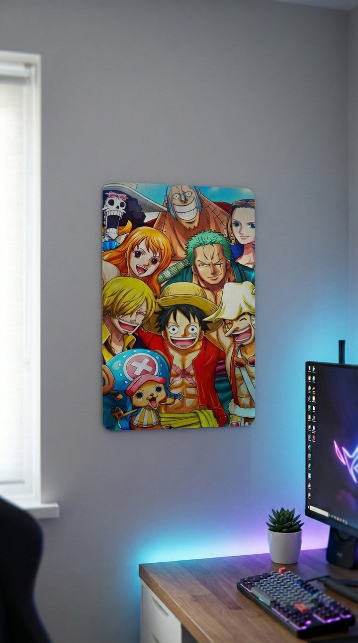 Cuadro metálico One Piece – Luffy tripulación | XEN