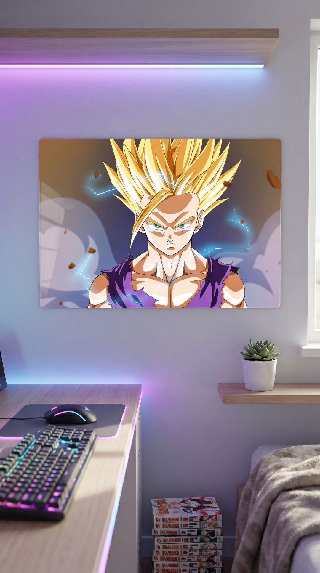 Cuadro metálico DBZ - Gohan Super Saiyajin 2 | XEN