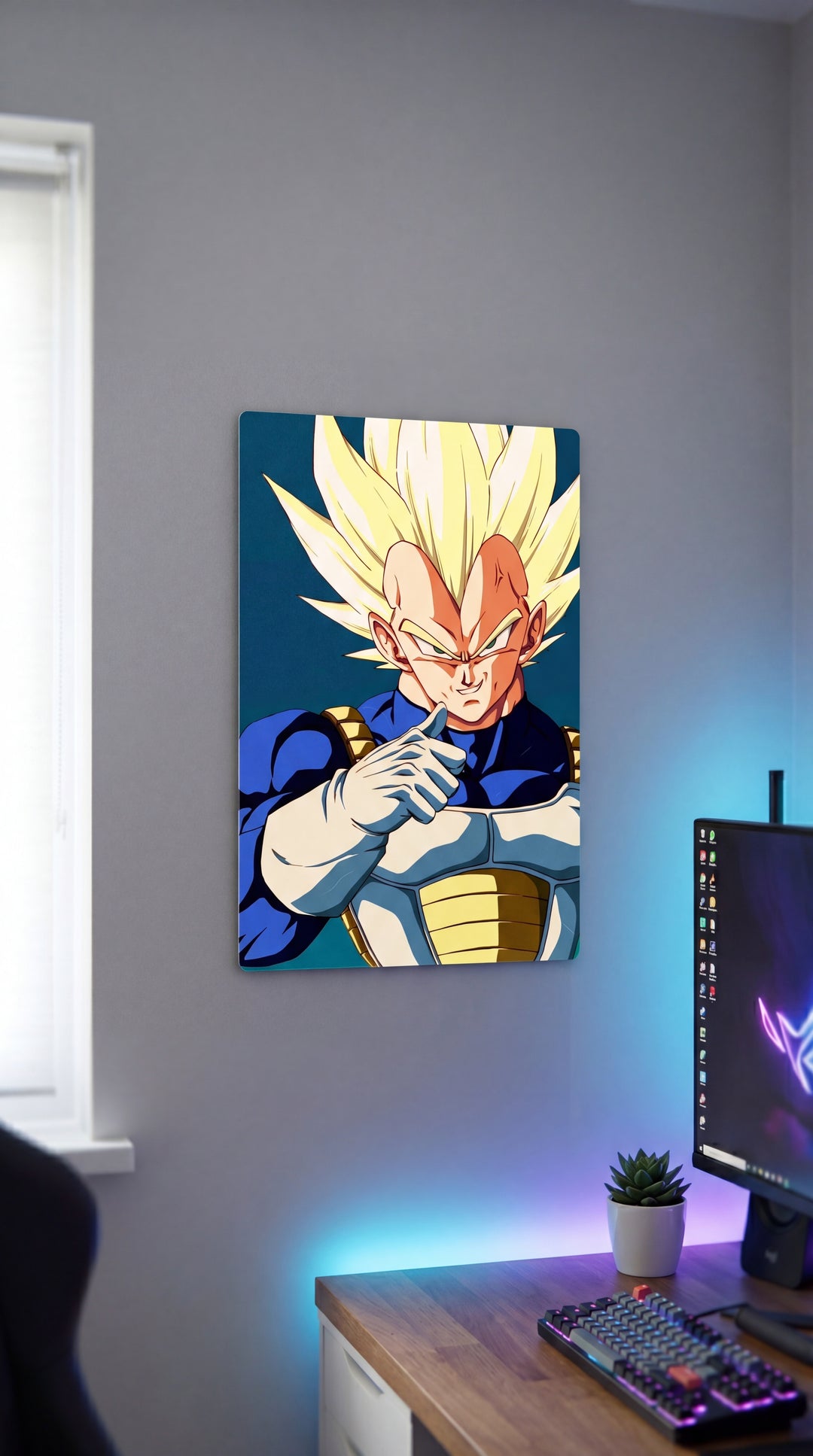 Cuadro metálico DBZ - Vegeta | XEN