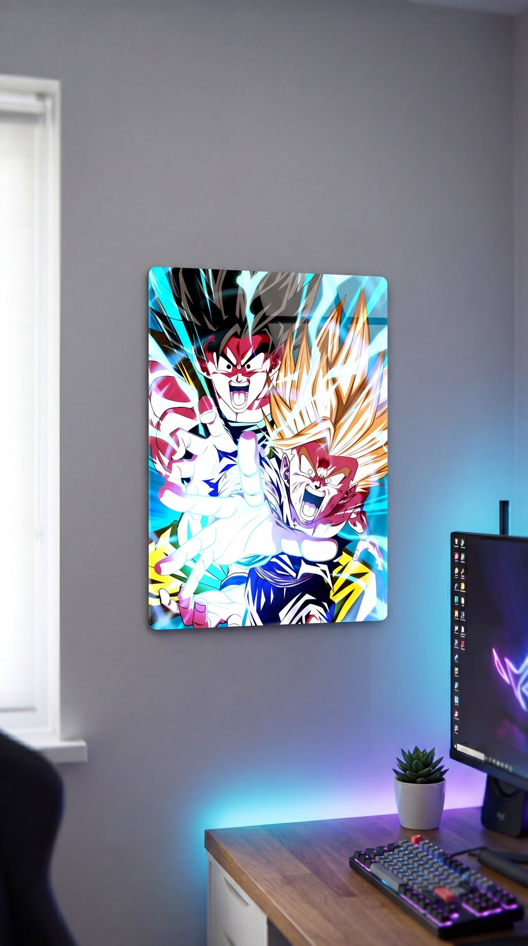 Cuadro metálico DBZ - Goku y Gohan| XEN