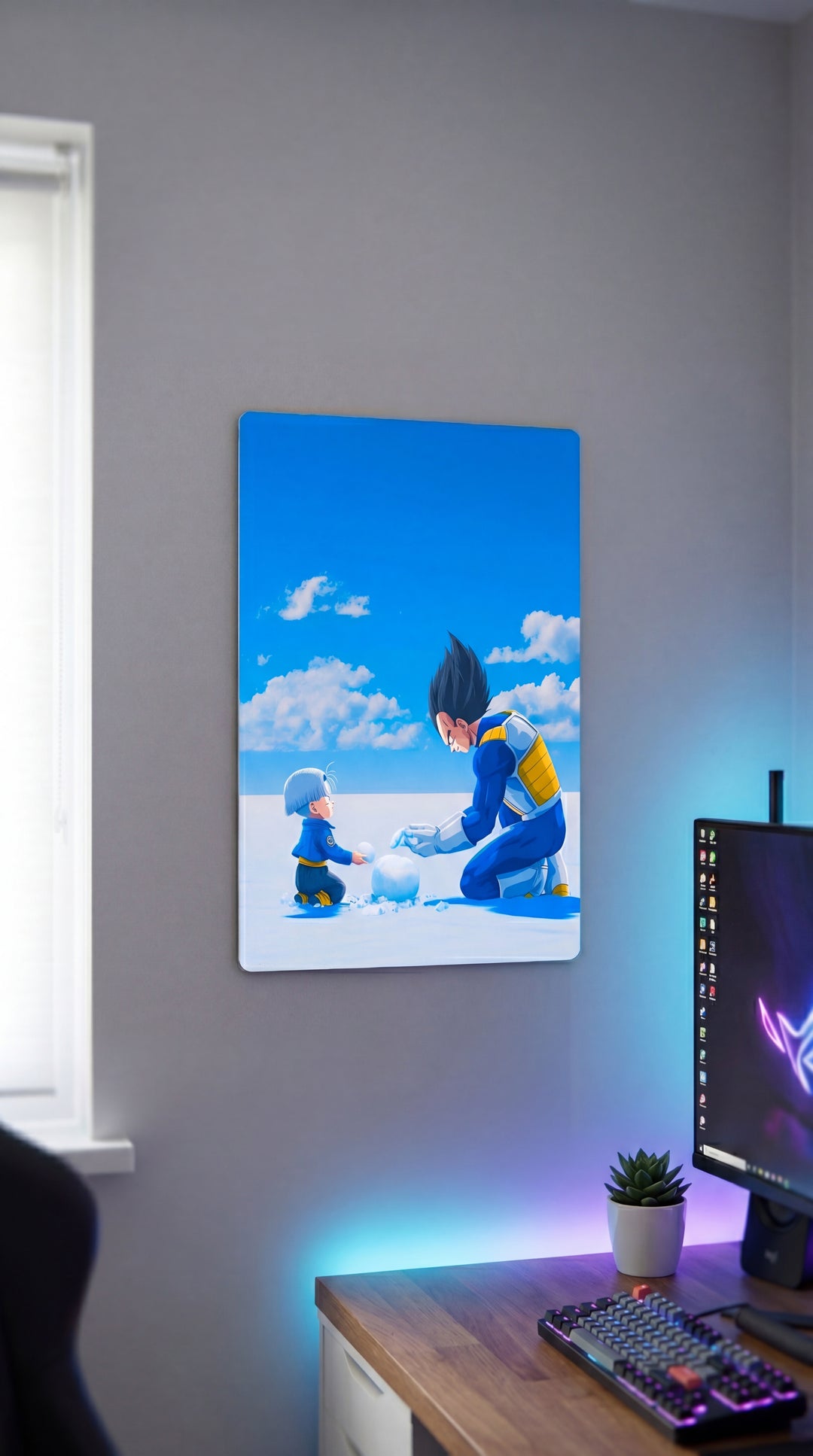 Cuadro metálico DBZ - Vegeta y Trunks | XEN