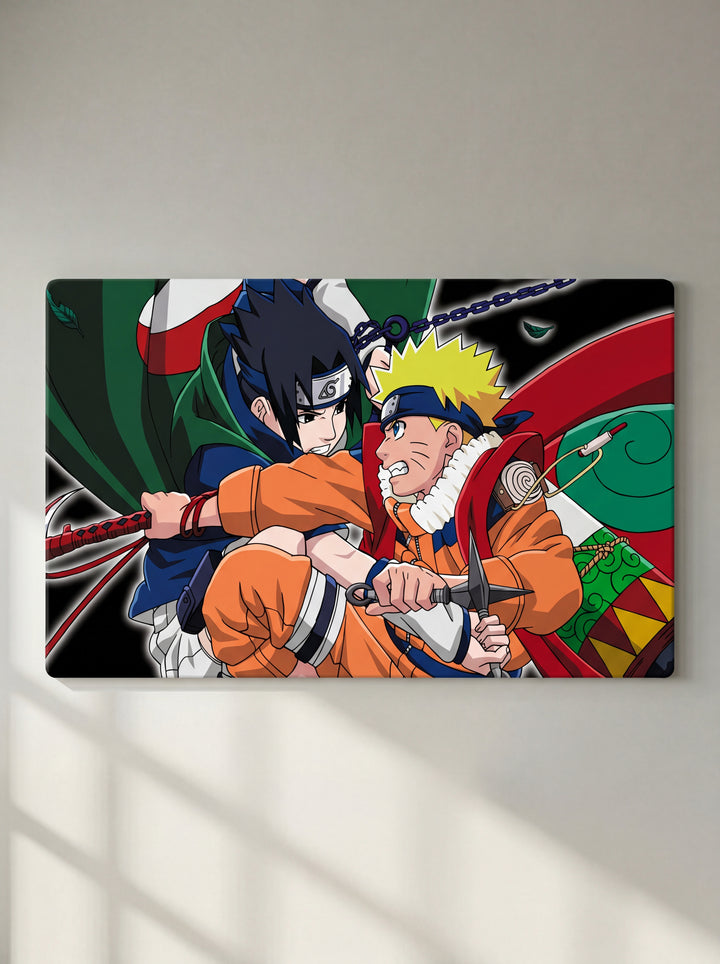 Cuadro metálico Naruto vs Sasuke | XEN