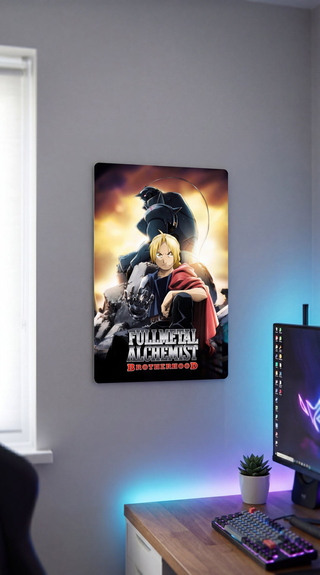 Cuadro metálico Edward y Alphonse Elric - Fullmetal Alchemist | XEN