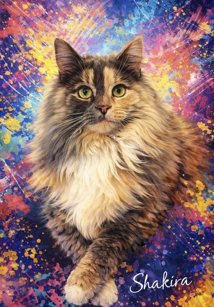 Cuadro metálico personalizado de tu mascota