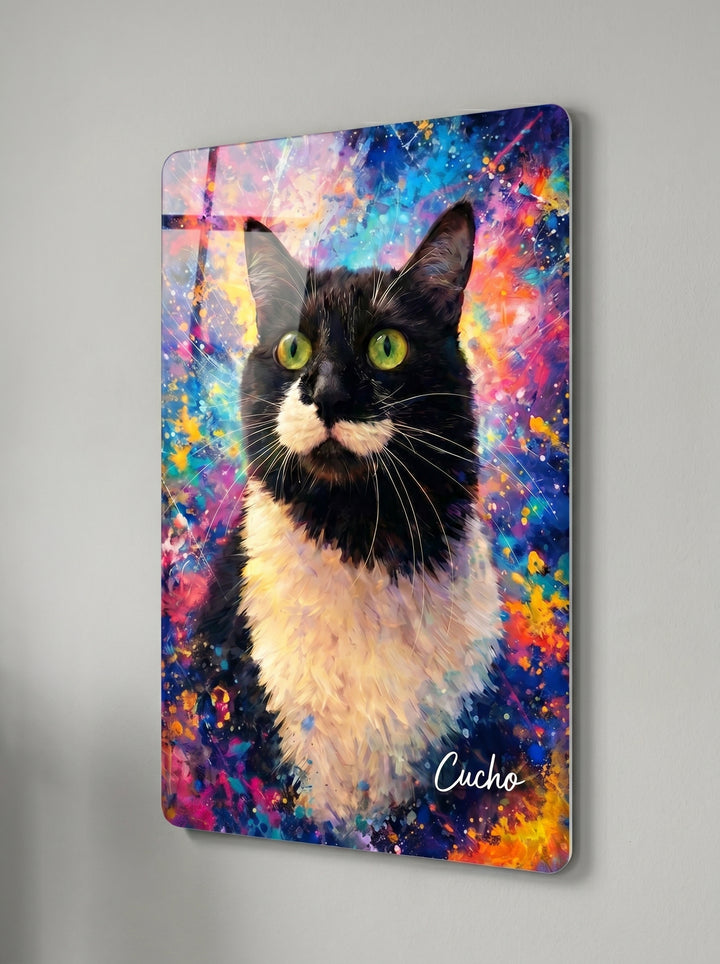 Cuadro metálico personalizado de tu mascota