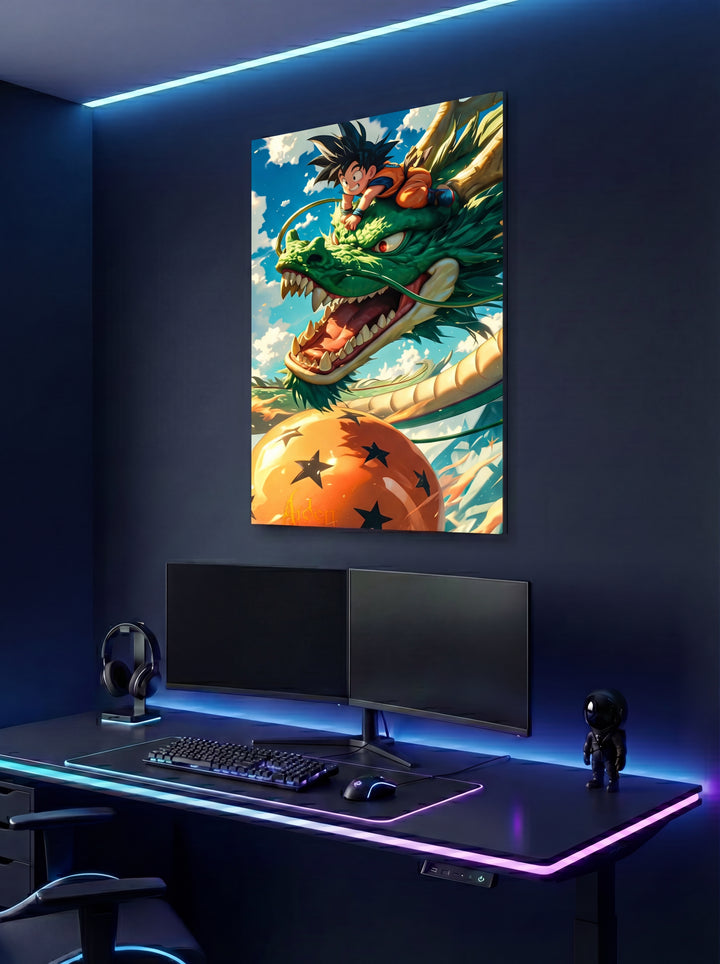 Cuadro metálico DBZ - Goku y Shelong | XEN