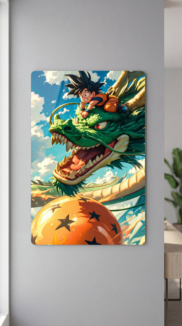 Cuadro metálico DBZ - Goku y Shelong | XEN