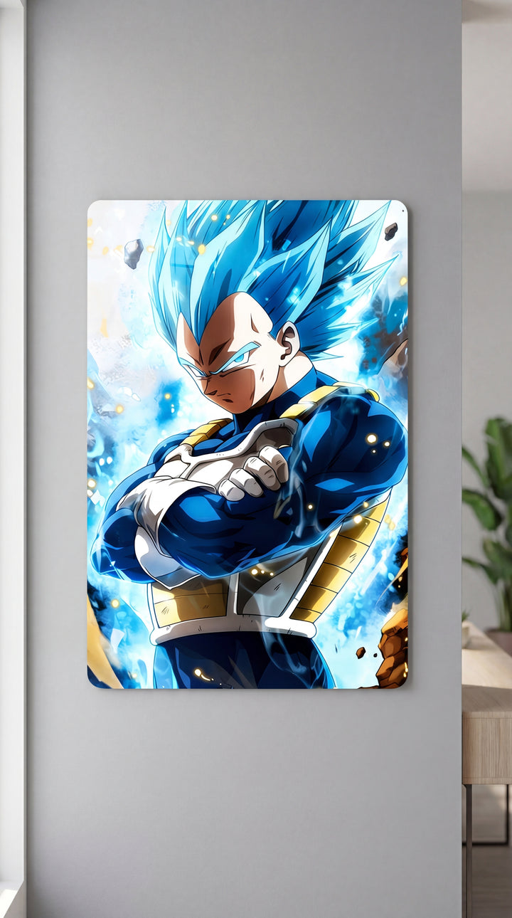 Cuadro metálico DBZ - Vegeta Super Saiyan Blue | XEN